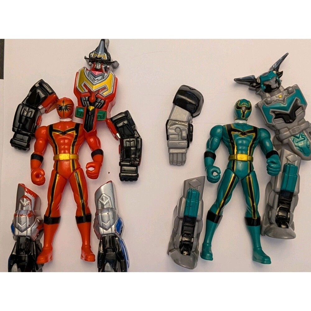Power Rangers Mystic Force Legendary Battlized Red + Green Ranger lot Incomplete - Picture 3 of 6